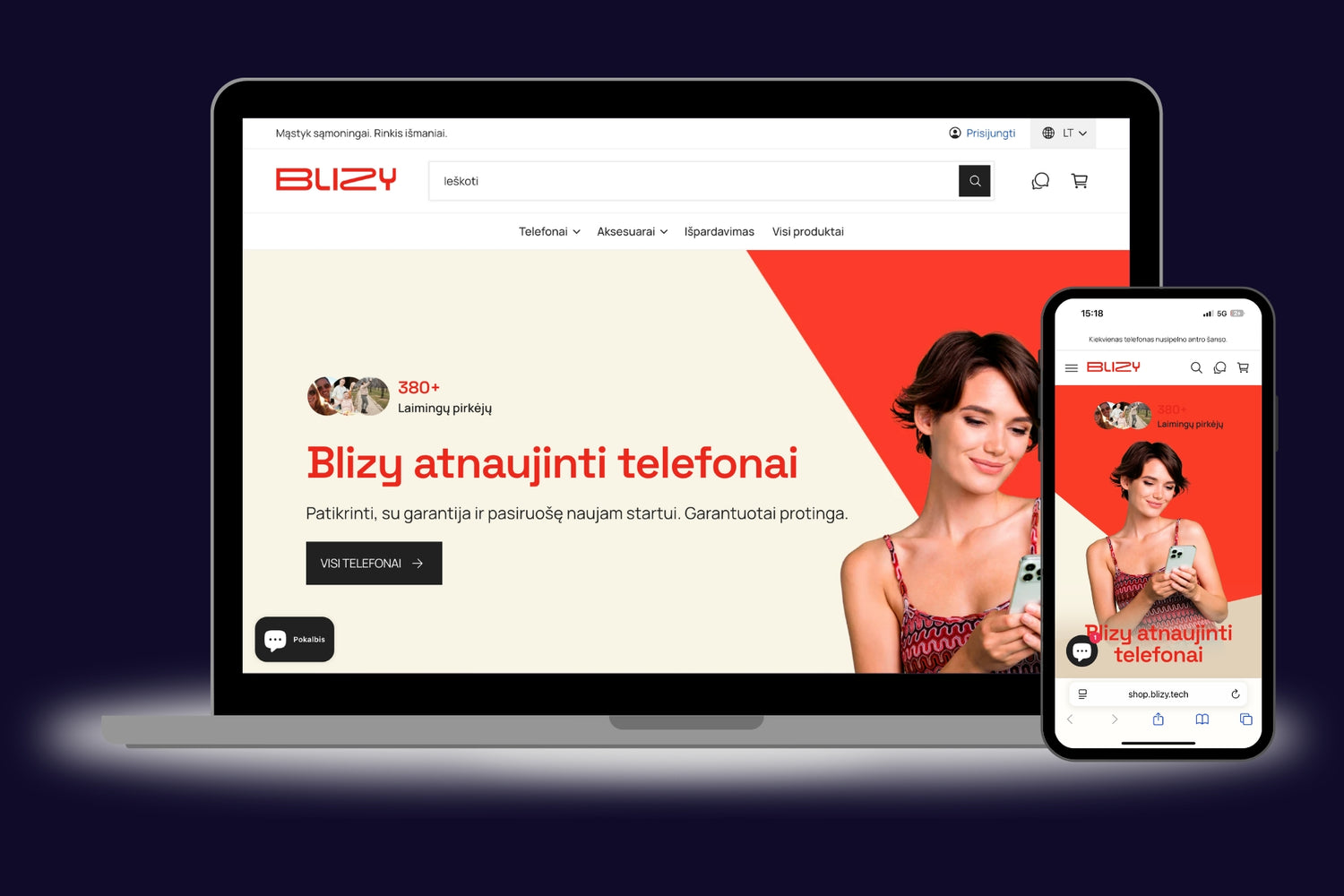 shopify ekspertai kuriant elektronines parduotuves